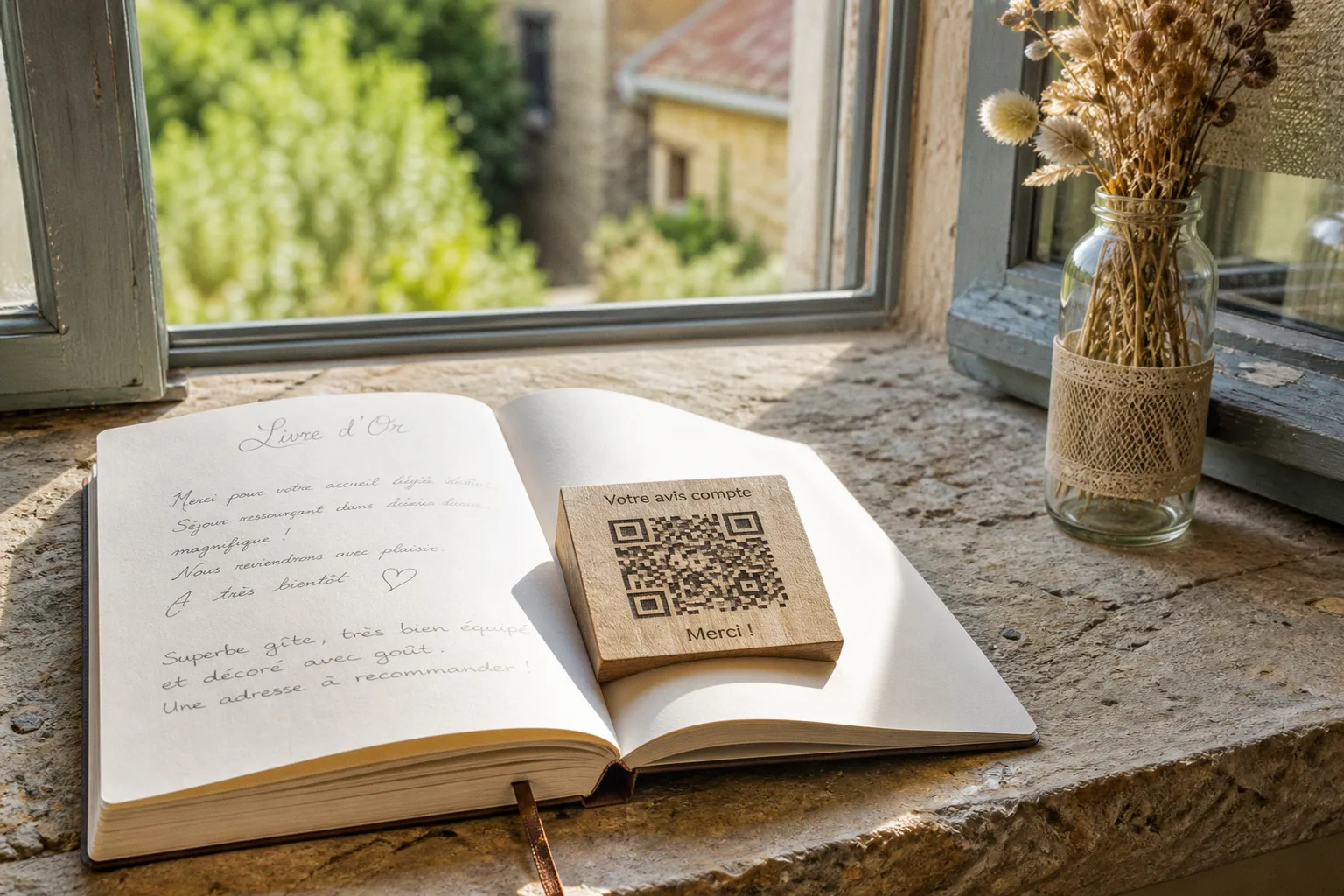 Avis clients pour gîte : le QR code express
