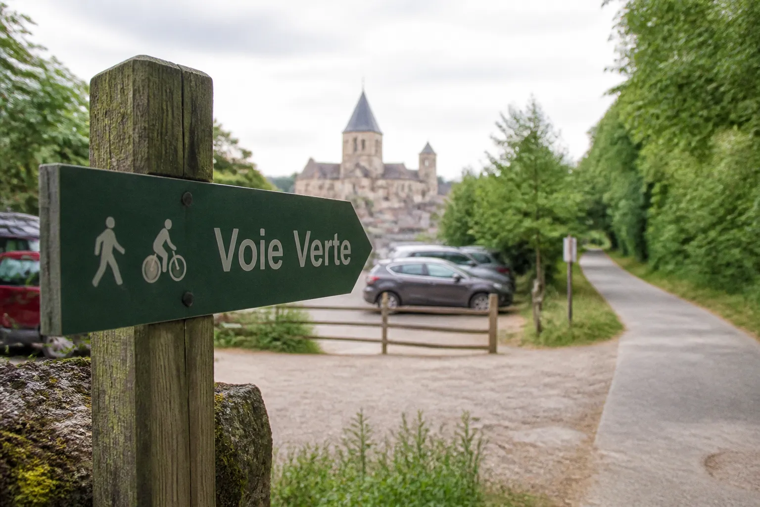 Parking gratuit à Cluny : l'accès rapide à la Voie Verte